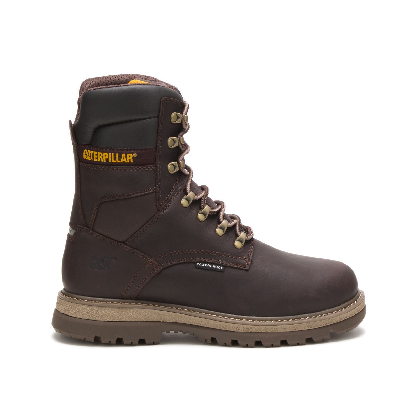 Caterpillar Boots South Africa - Cat Men's Fairbanks 8" Waterproof Tx Steel Toe Steel Toe Boots Chocolate SV6978201